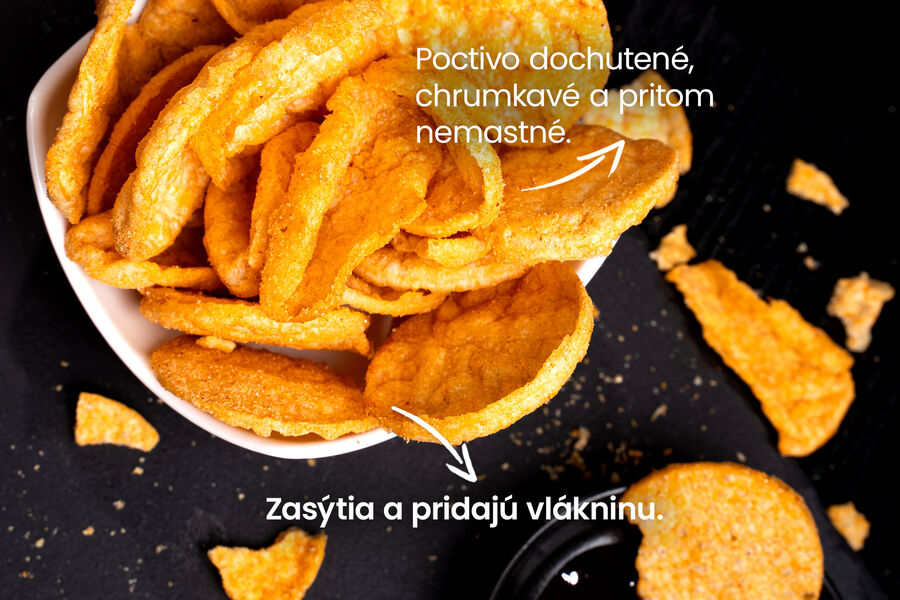 Proteínové čipsy – príchuť barbecue