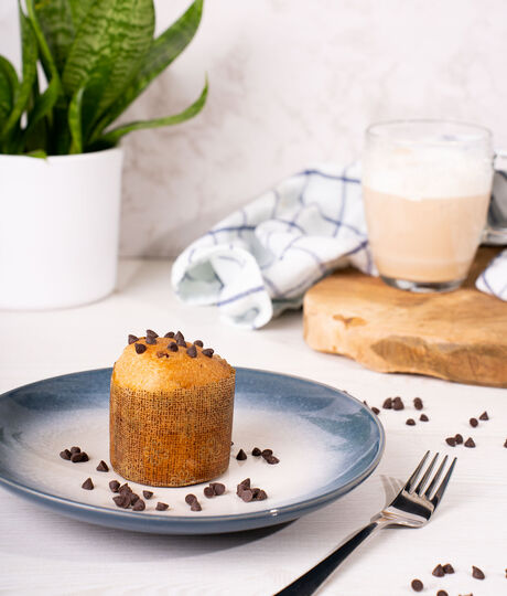 Proteinový muffin s kousky čokolády