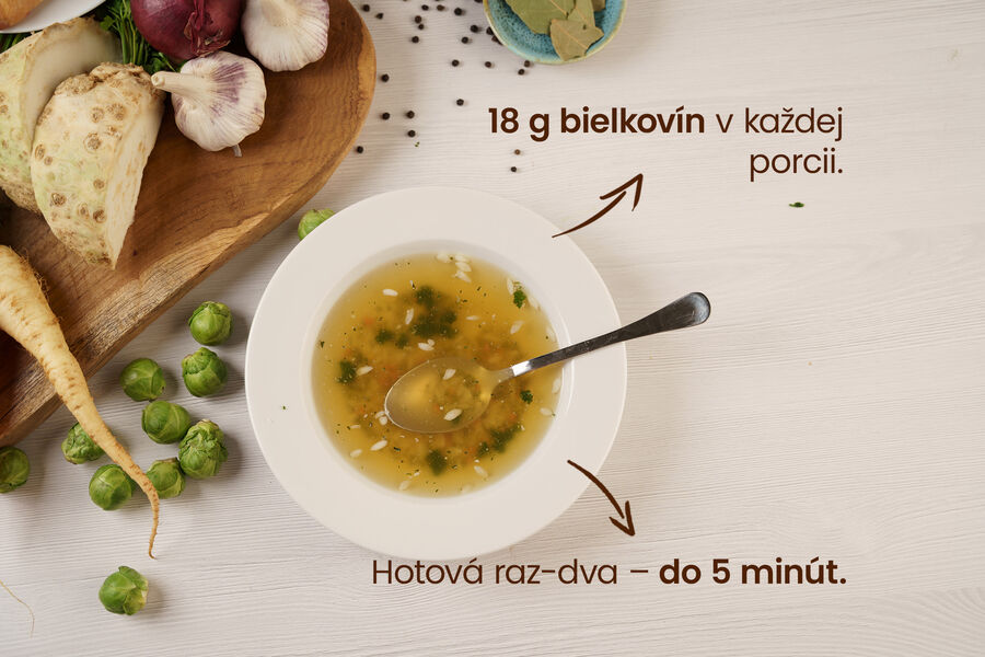 Proteínová polievka – kuracia s ryžou