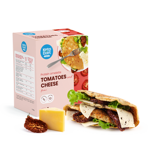 Proteínová omeleta – so sušenými paradajkami a syrovou príchuťou