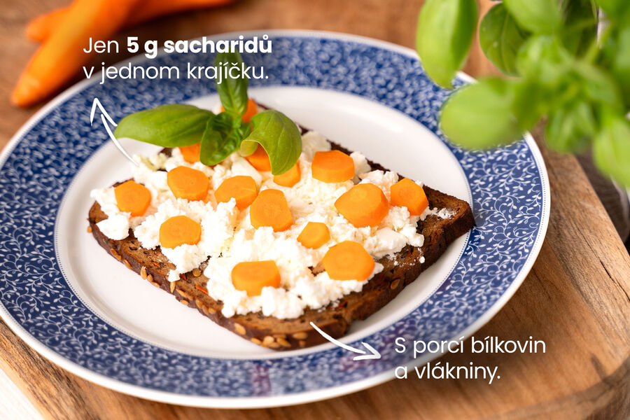 Proteinový chléb – s mrkví