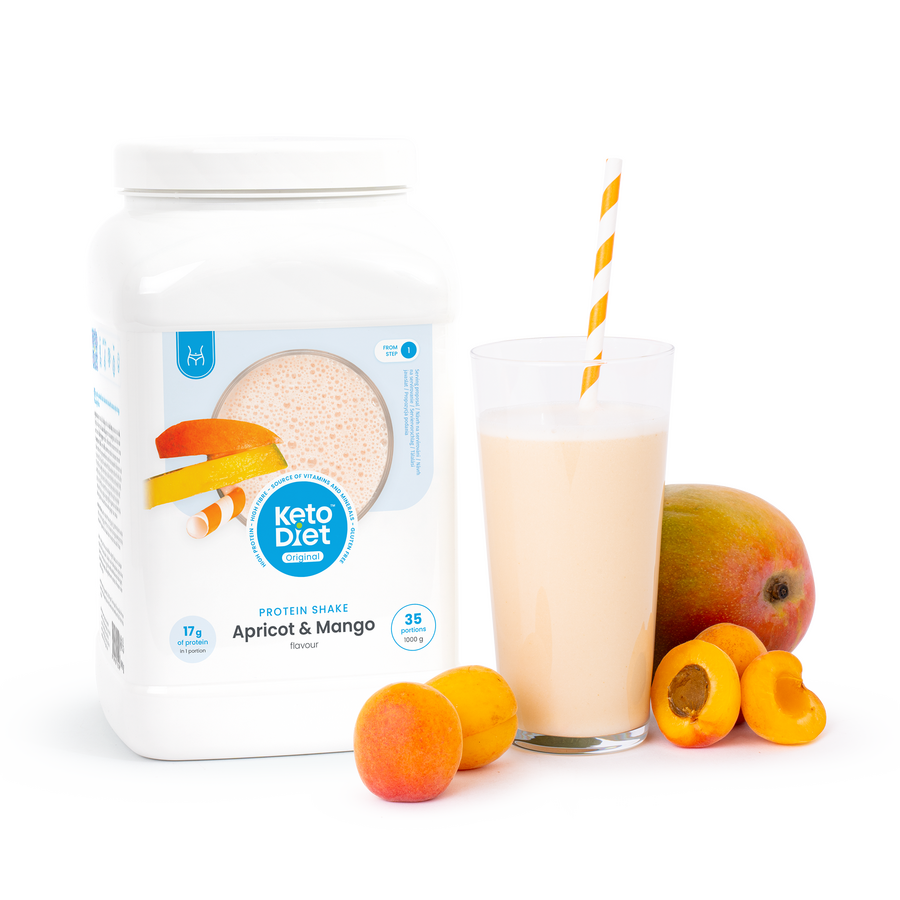 Proteinový nápoj – příchuť meruňka a mango
