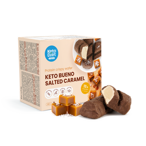 Keto Bueno Salted Caramel – chrumkavé oblátky