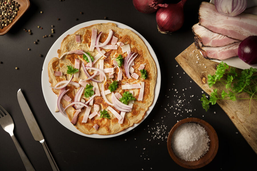 Proteínová omeleta KetoDiet – príchuť slanina s cibuľou