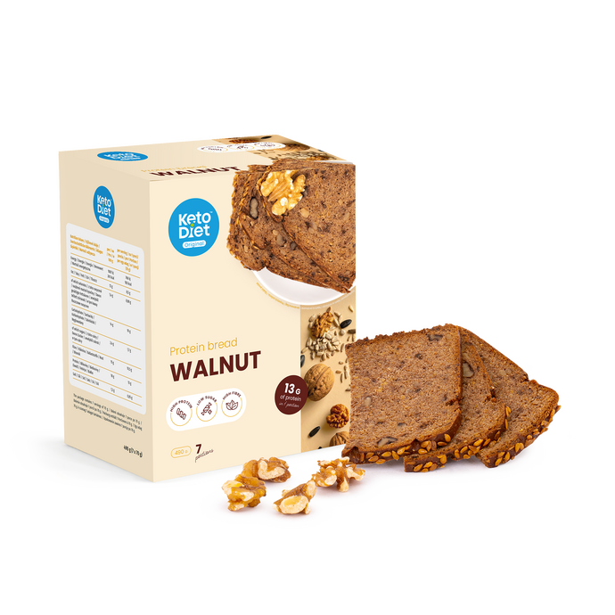 Proteinový chléb – s vlašskými ořechy