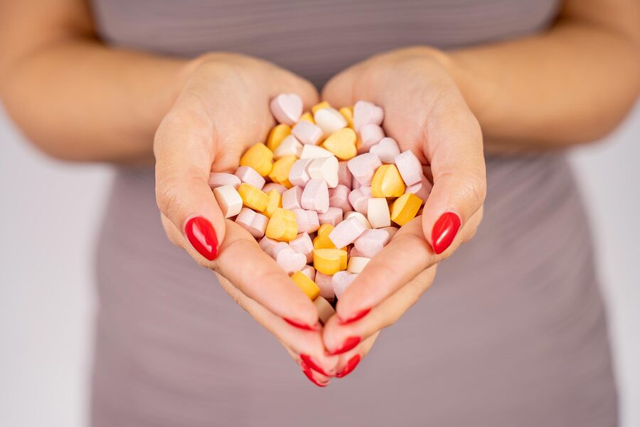 Srdíčka s kolagenem a vitamínem C (120 tablet)
