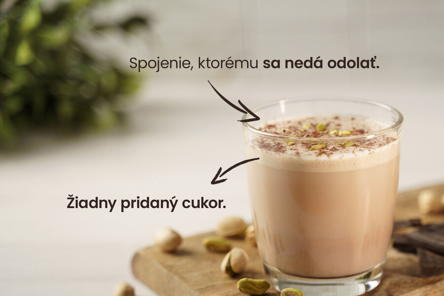 Proteínový nápoj – príchuť čokoláda & pistácie