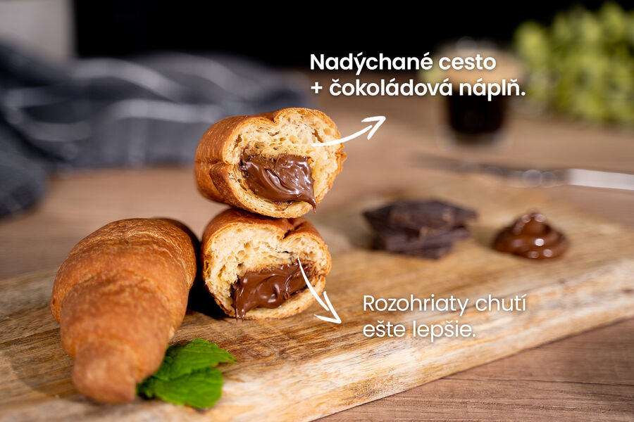 Proteínový croissant s čokoládovou náplňou