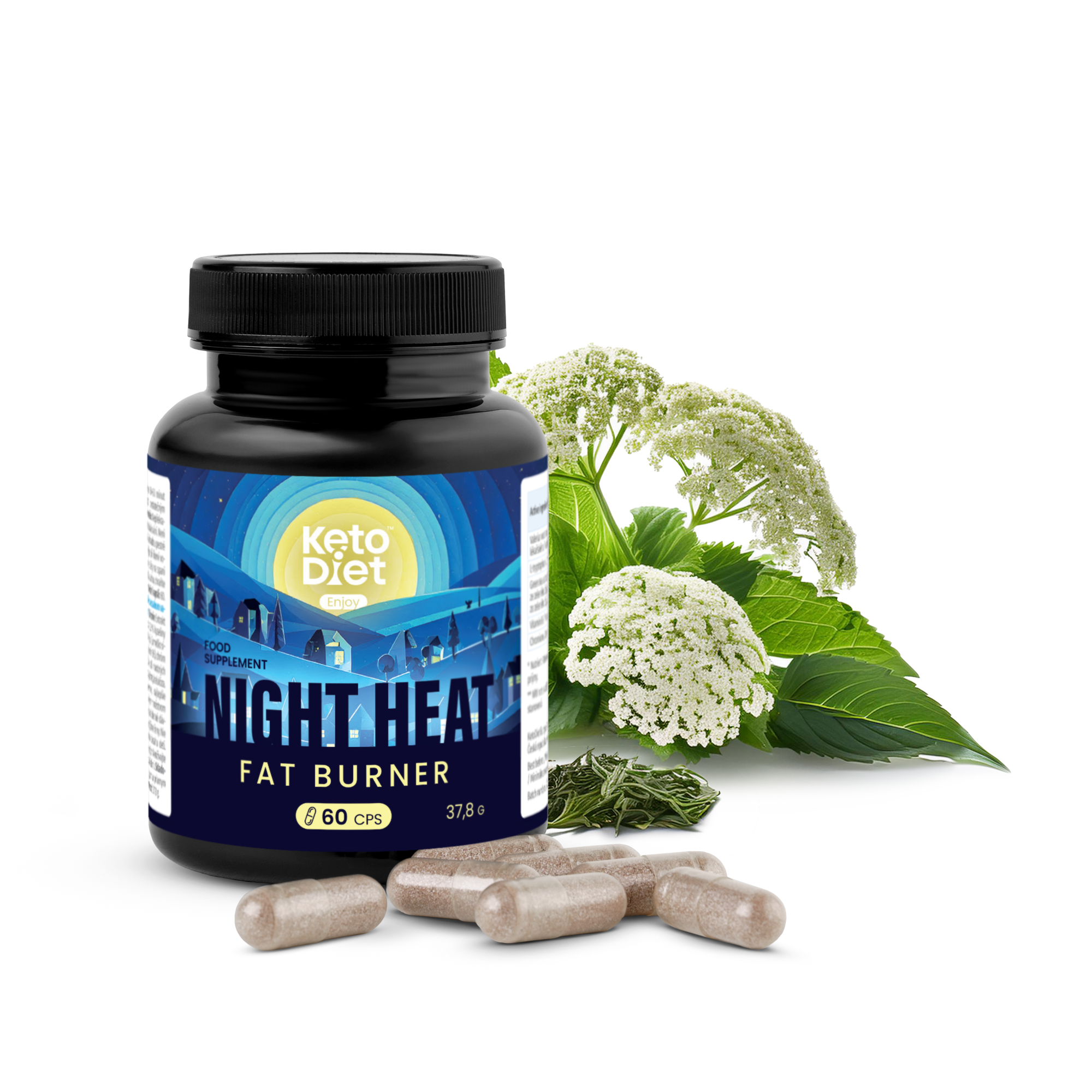 HEAT – noční spalovač tuků (60 kapslí)