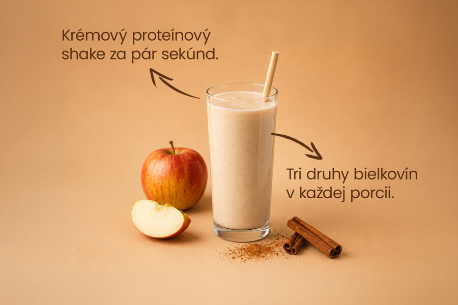 Proteínový nápoj – príchuť jablko & škorica