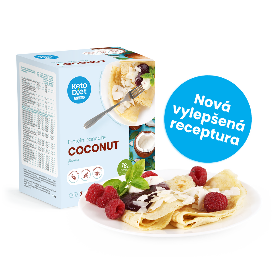 Proteínová palacinka KetoDiet – príchuť kokos (7 porcií)