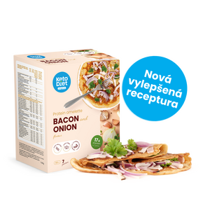 Proteinová omeleta KetoDiet – příchuť slanina s cibulí