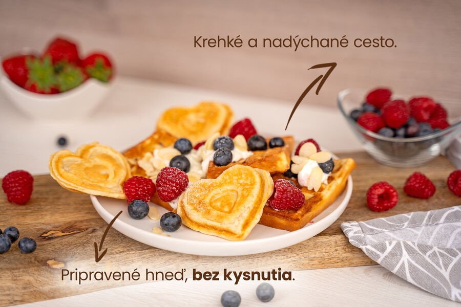 Proteínové lievance a vafle – príchuť vanilka