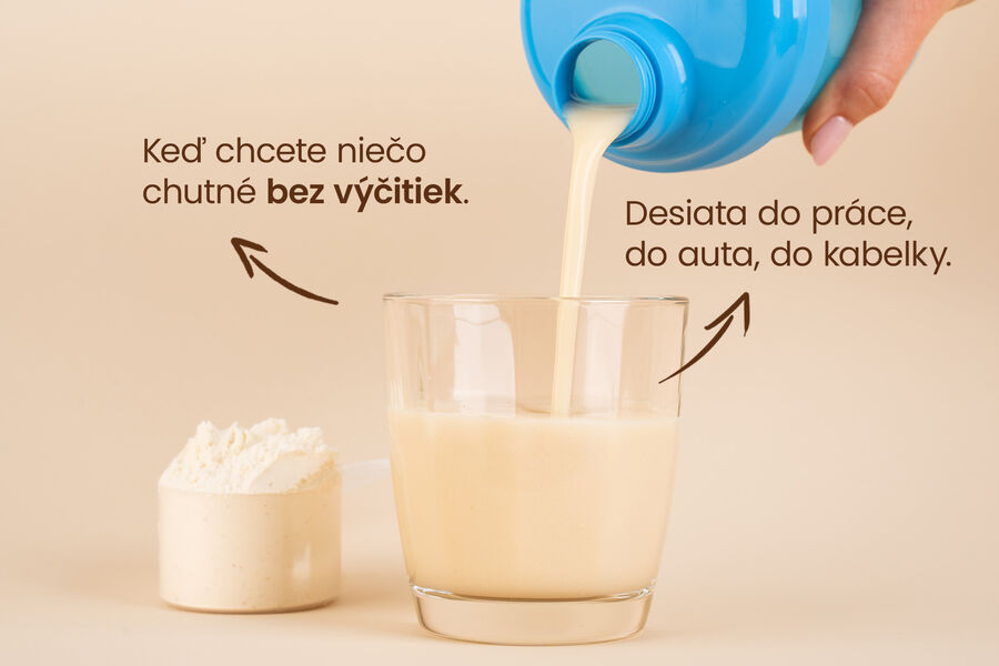 Proteínový nápoj – príchuť vanilka