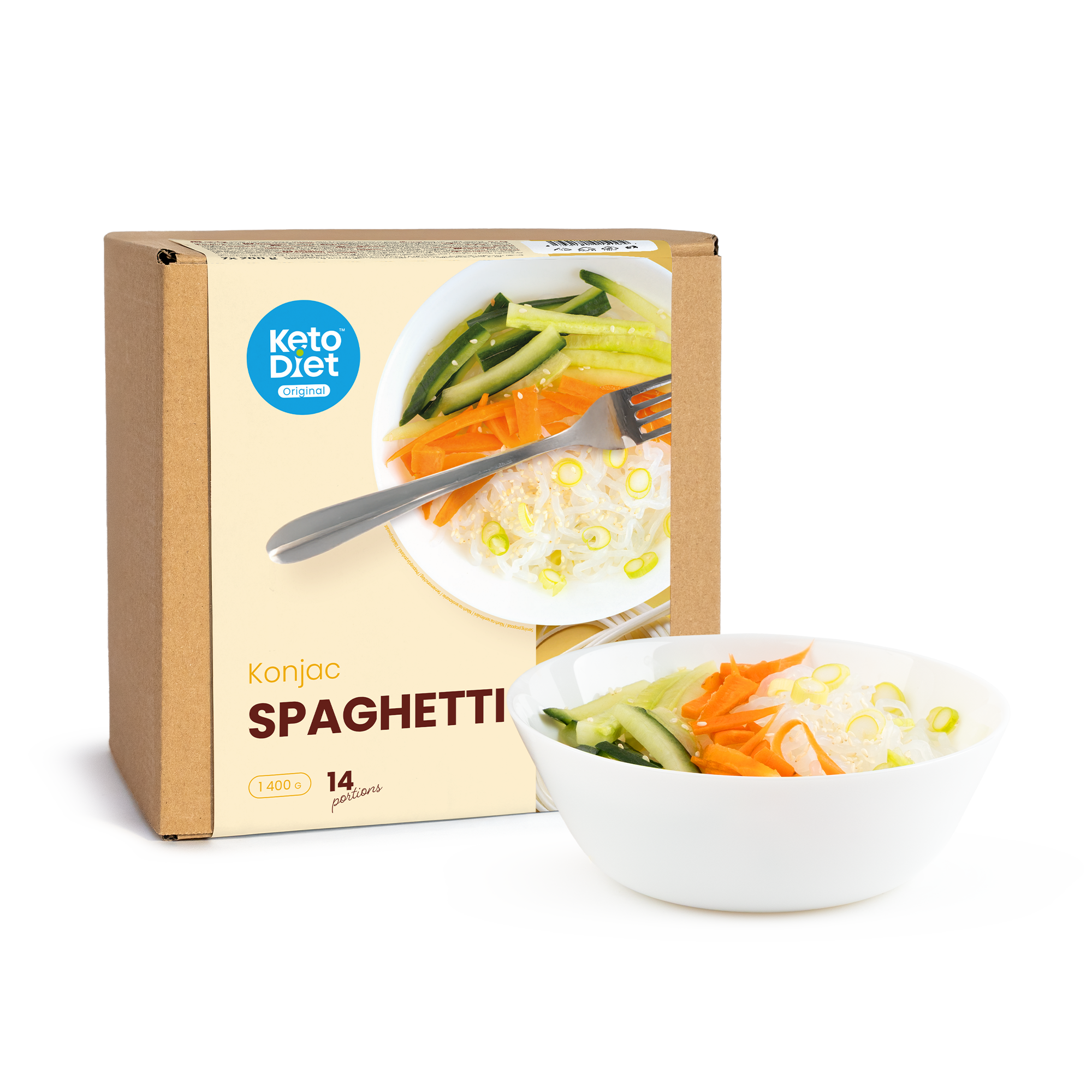 Konjakové špagety (14 porcí – 7× 200 g)