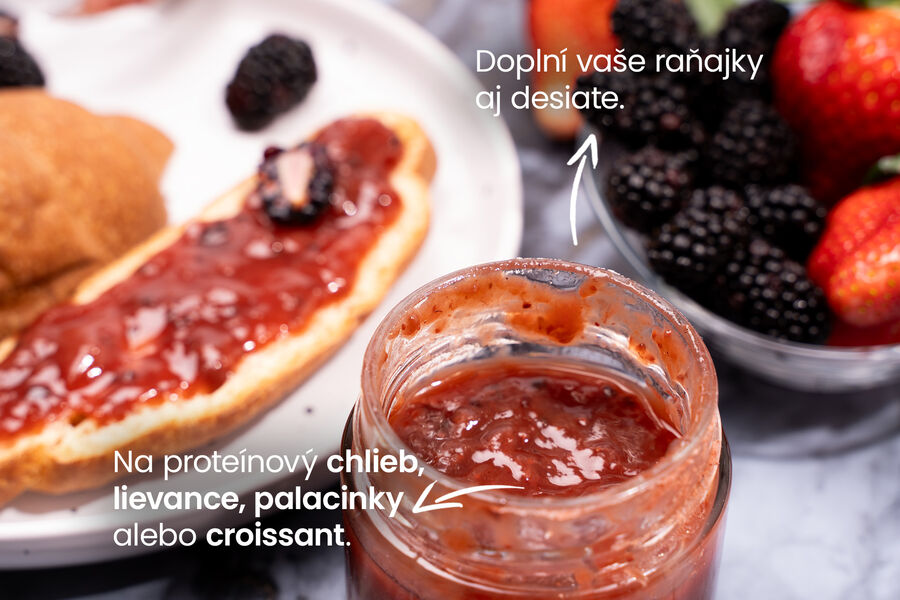 Extra černicovo-jahodový džem bez pridaného cukru