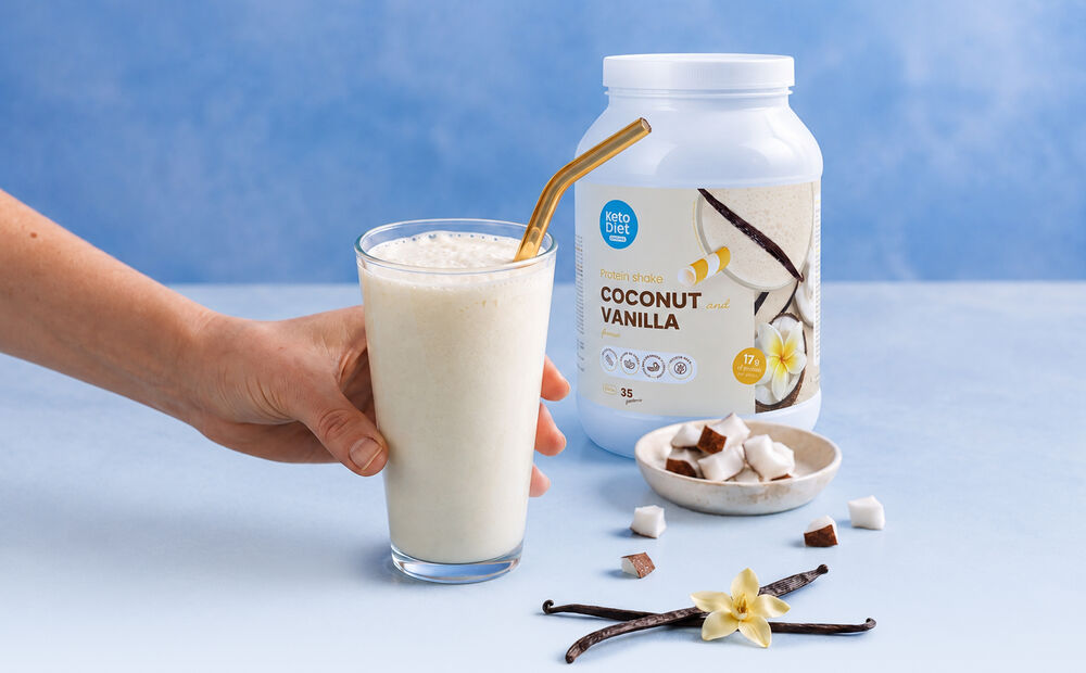Proteinový nápoj KetoDiet – příchuť kokos & vanilka (35 porcí)