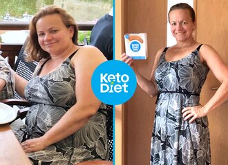 Kateřina zhubla s KetoDiet: proměna před/po dietě