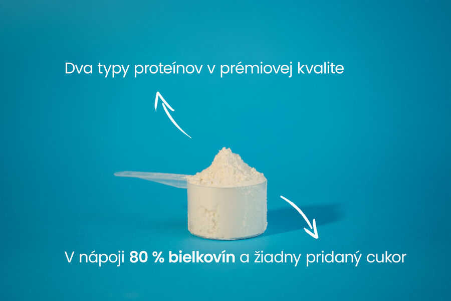 Proteínový nápoj – príchuť mandle a kokos