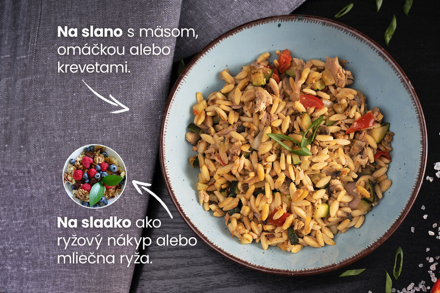 Proteínové cestoviny – risoni (7 porcií)