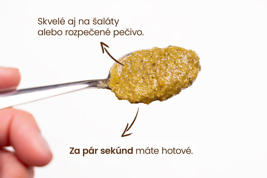 Proteínové bazalkové pesto