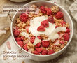 Proteinová granola – s lyofilizovanými malinami a plátky kokosu