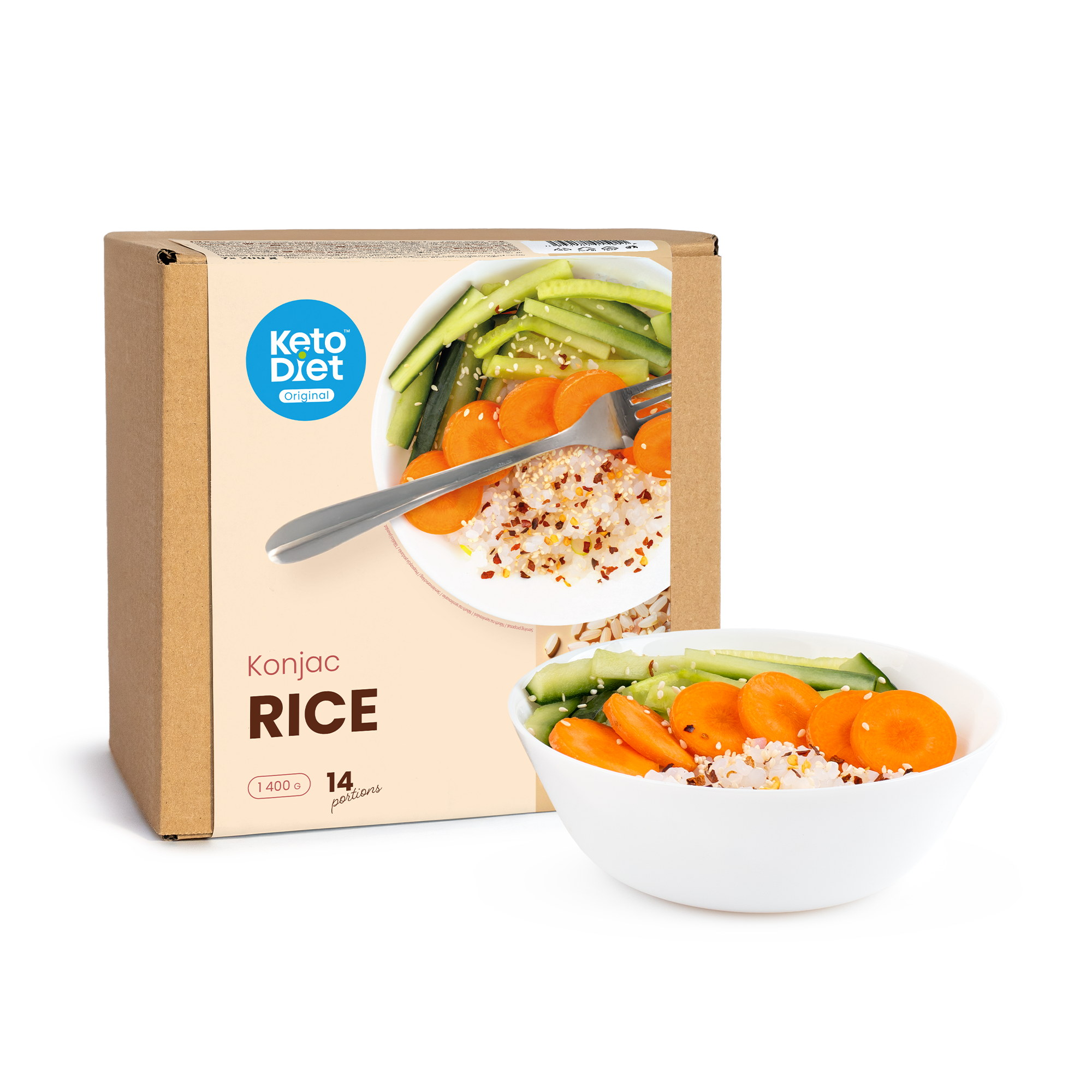 Konjaková rýže (14 porcí – 7× 200 g)