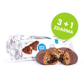 Proteinový croissant – double choco (3 + 1 ZDARMA)