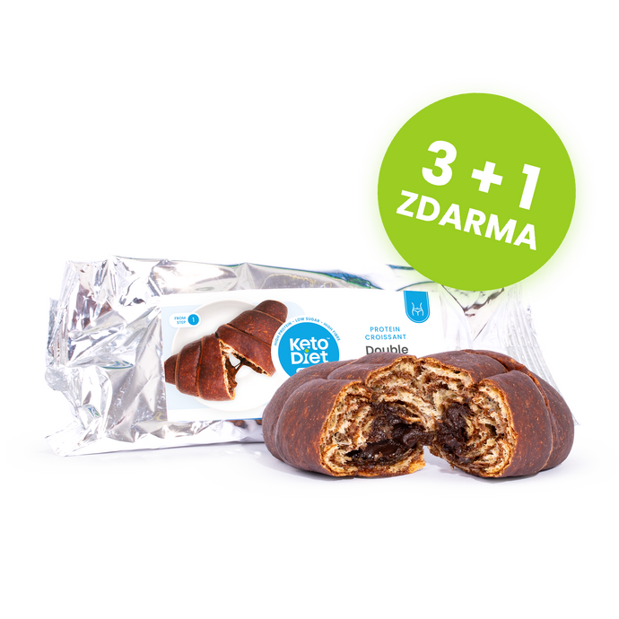 Proteinový croissant – double choco (3 + 1 ZDARMA)