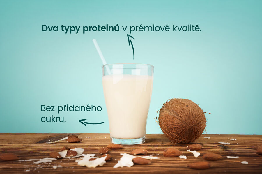 Proteinový nápoj – příchuť mandle & kokos
