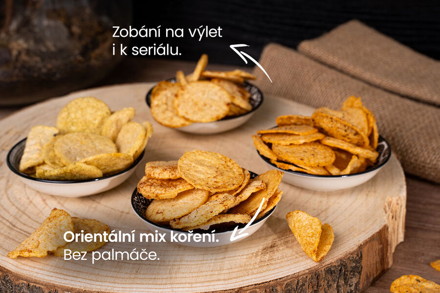 Proteinové chipsy – příchuť orientální