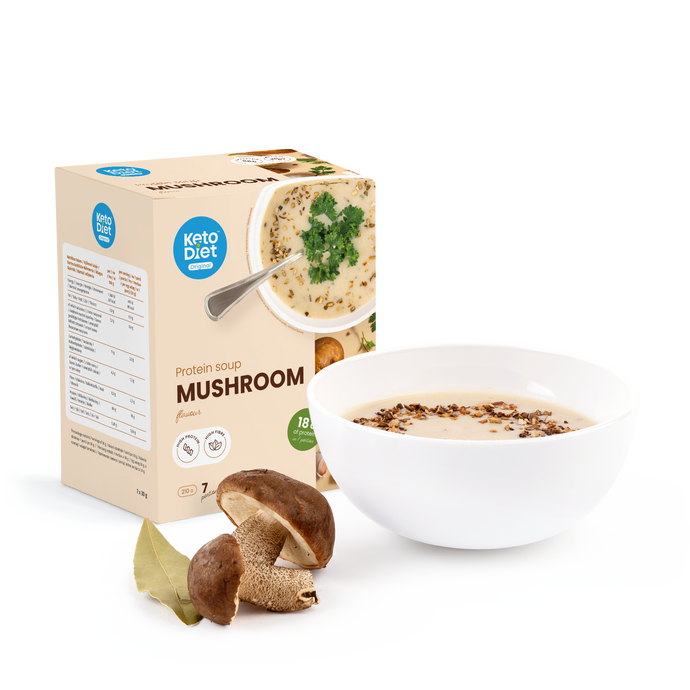 Proteinová polévka – příchuť houbová