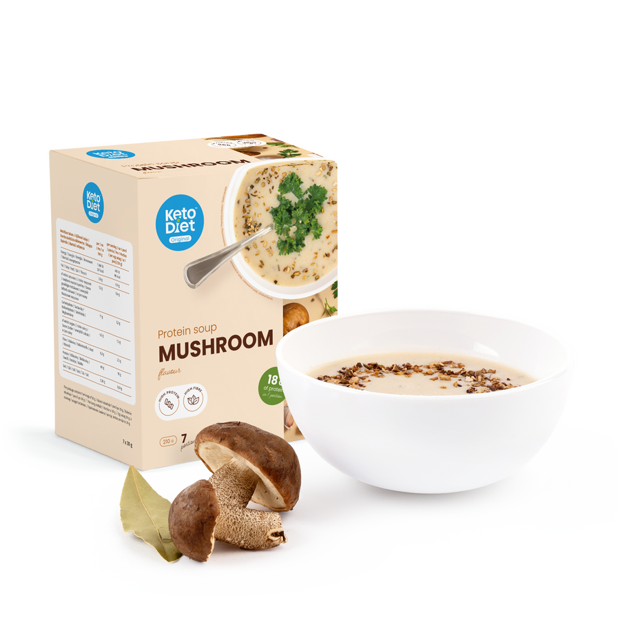 Proteinová polévka – příchuť houbová