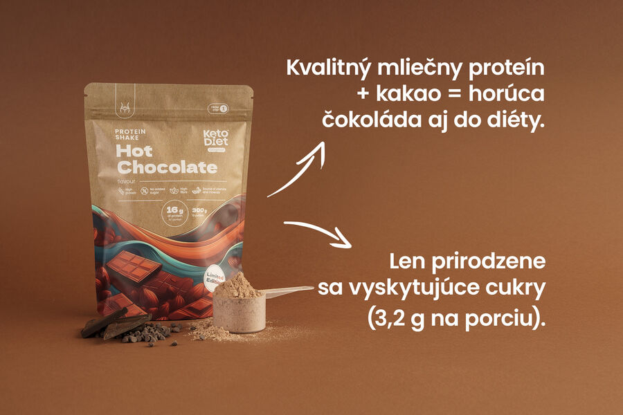 Proteínový nápoj – príchuť horúca čokoláda