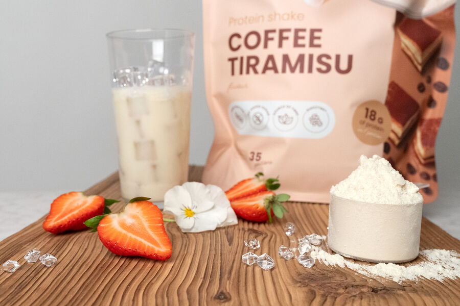 Proteinový nápoj – příchuť kávové tiramisu