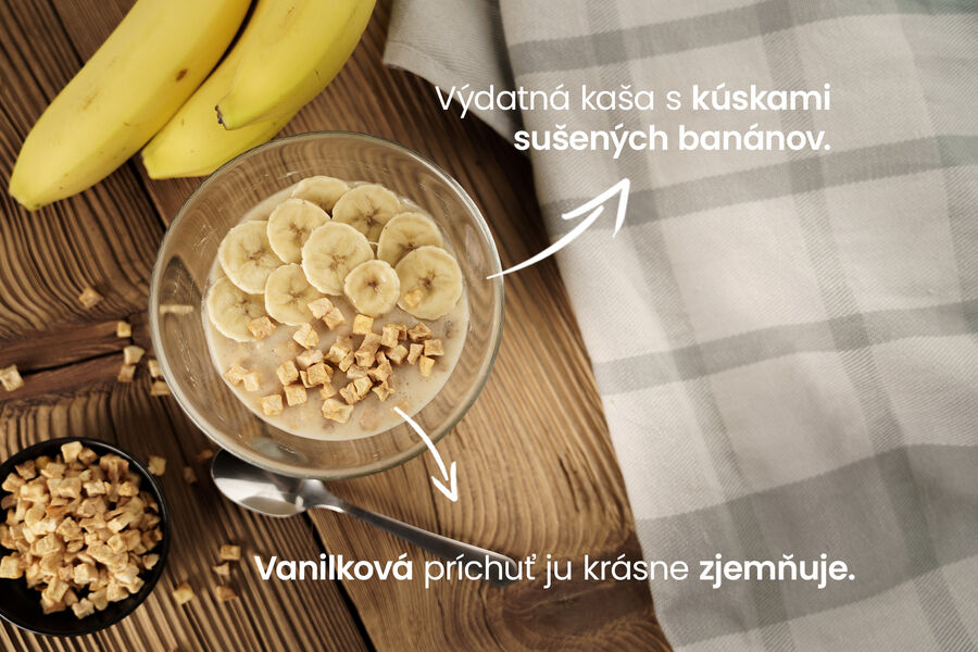 Proteínová kaša – banán & príchuť vanilka