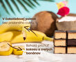 Proteínové tyčinky – príchuť kokos-banán