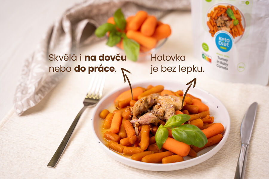 Hotové jídlo – krůta v baby karotce
