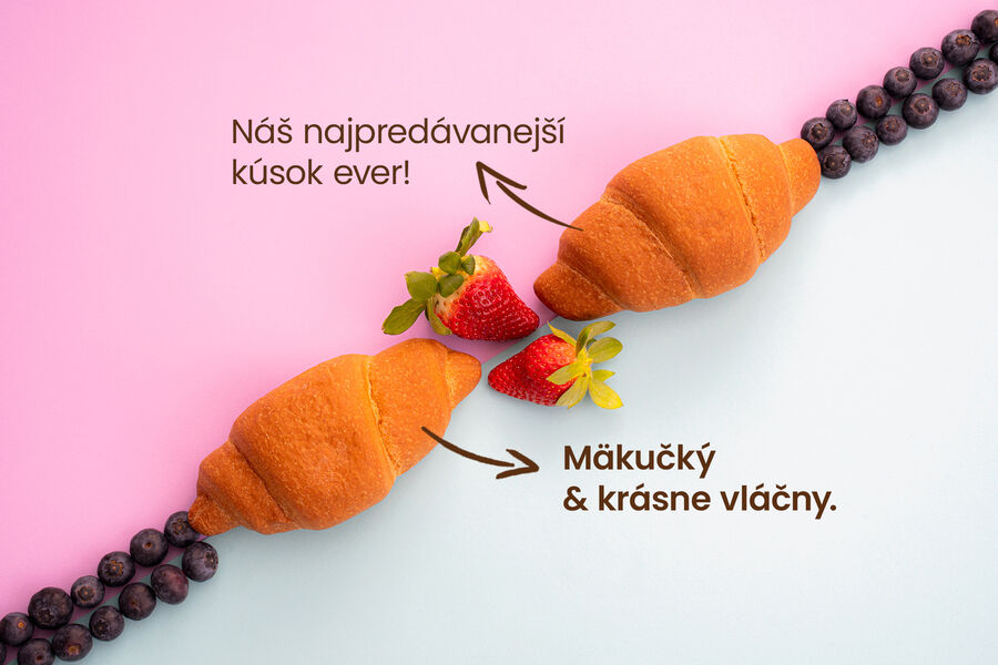 Proteínový croissant – maslová príchuť