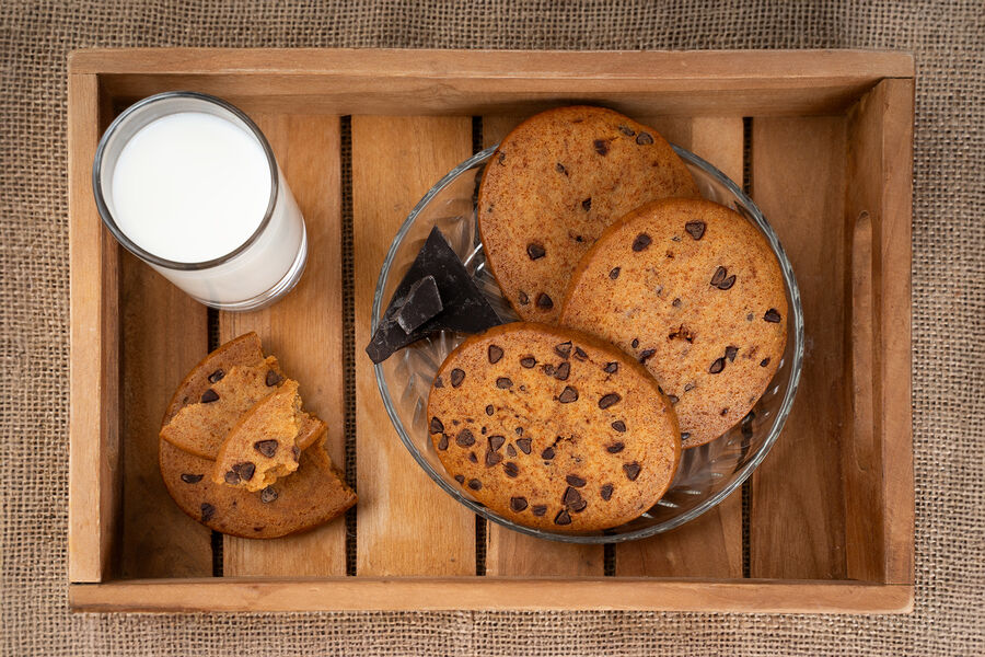 Proteínové sušienky – cookies s kúskami čokolády