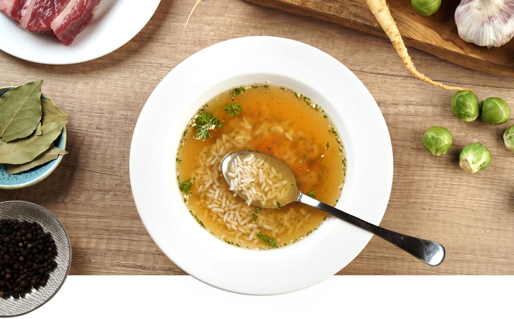 Proteinová polévka KetoDiet – hovězí s rýží (7 porcí)