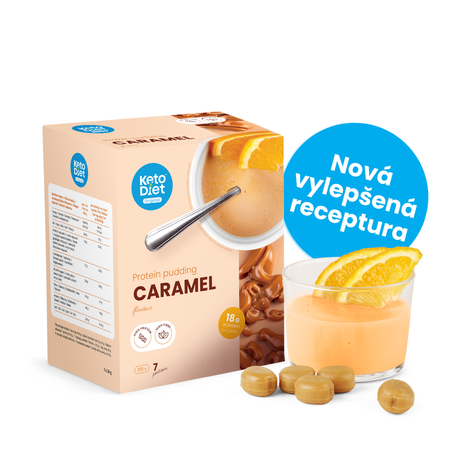 Proteinový pudink – příchuť karamel