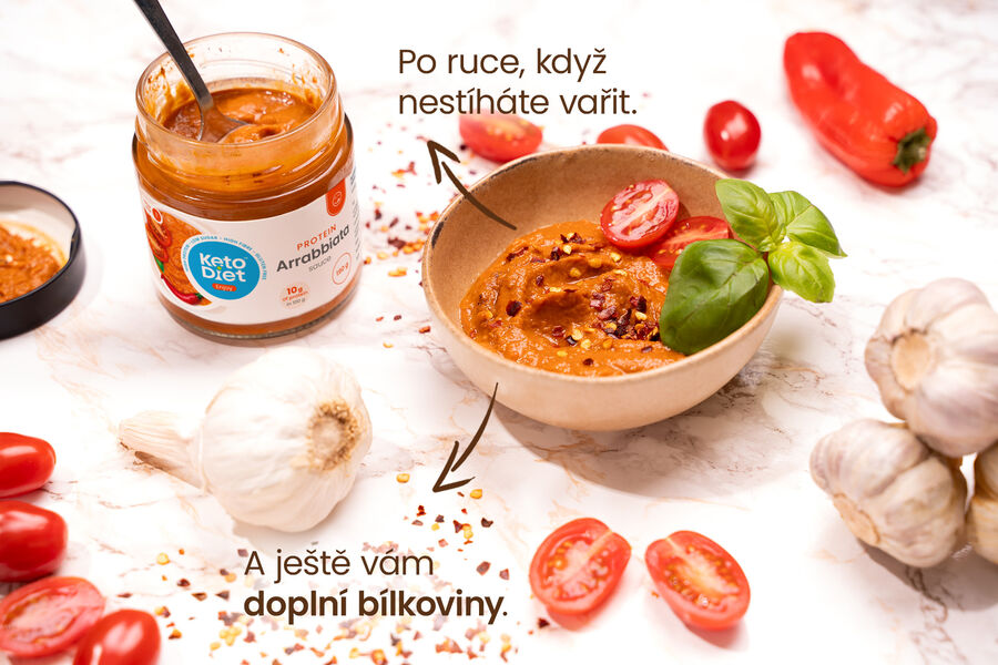 Proteinová omáčka arrabbiata