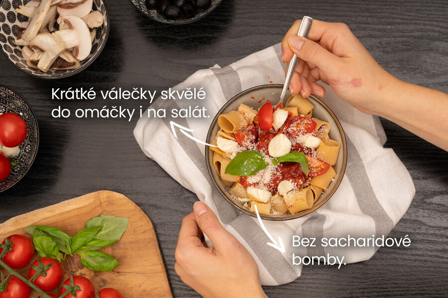 Proteinové těstoviny – Mezze Maniche
