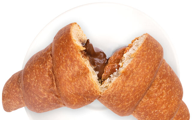 Proteínový croissant – náplň čokoláda & mango (1 ks – 1 porcia)