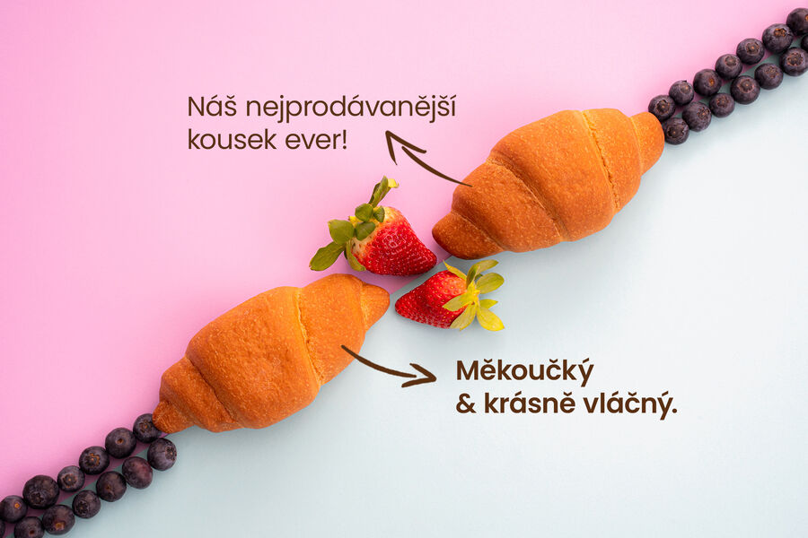 Proteinový croissant – máslová příchuť