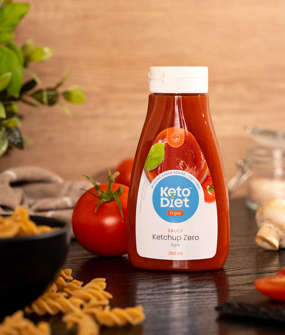 Ketchup ZERO kečup bez přidaného cukru KetoDiet CZ