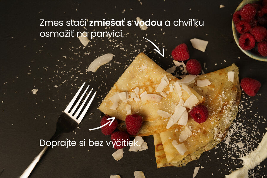 Proteínová palacinka – príchuť kokos