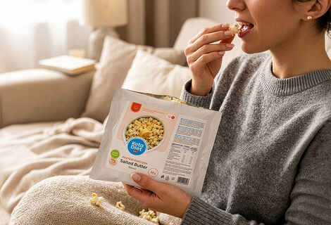 Proteínový popcorn - maslová príchuť (38 g)