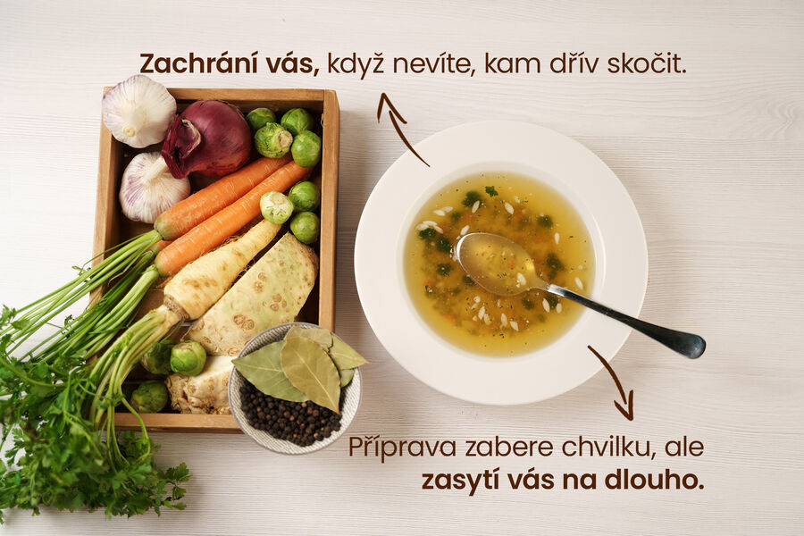 Proteinová polévka – kuřecí s rýží